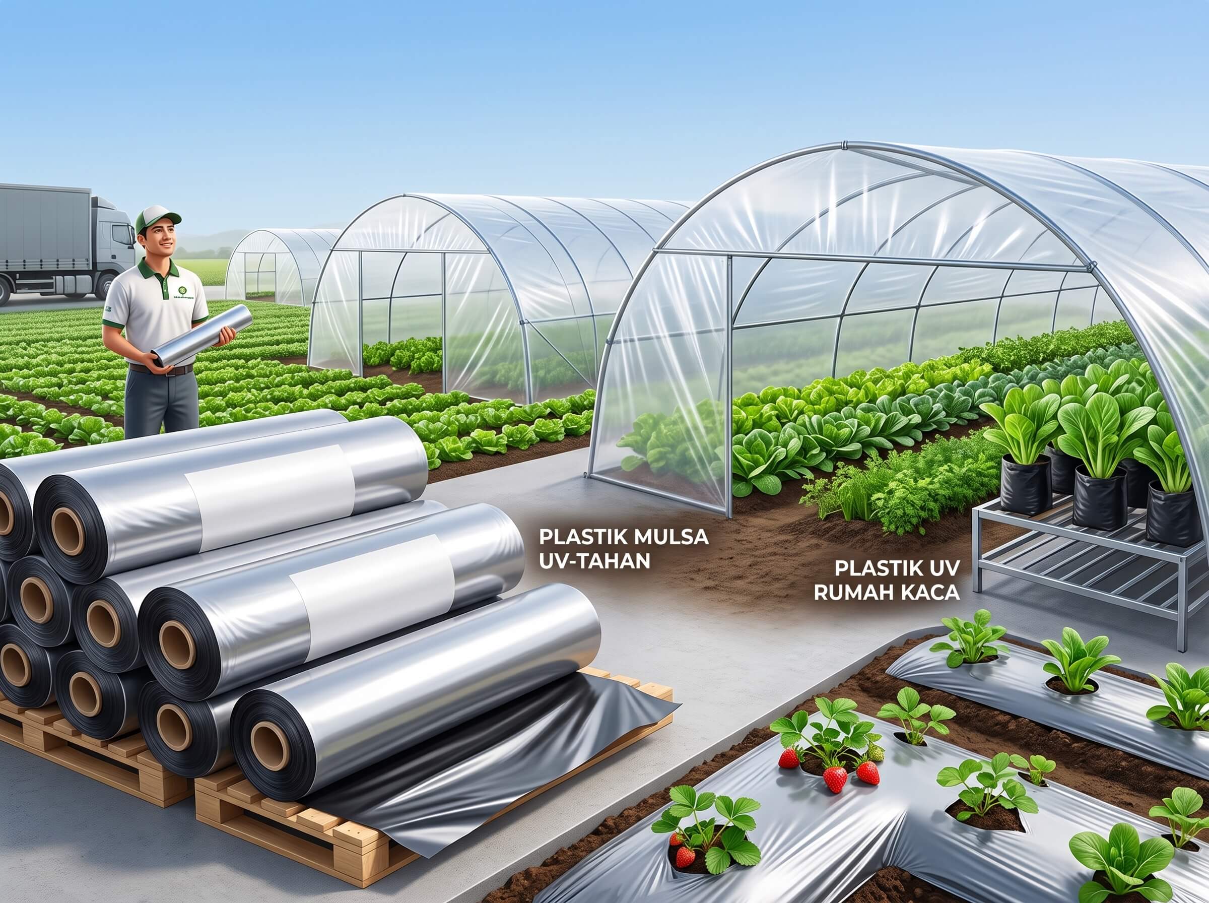 Plastik Mulsa Pertanian & UV Film Greenhouse CV Gunawan Plastik